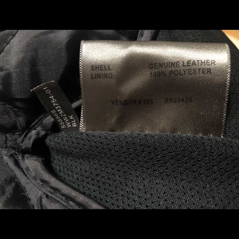 Leather Motorcycle Riding Jacket - Picture 10 of 12
